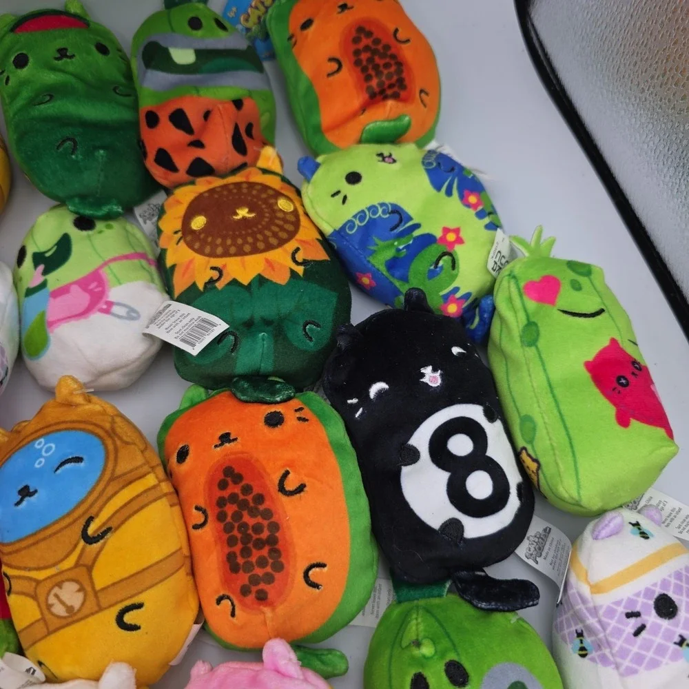 Cats vs Pickles AND Kittens vs Gherkins Lot Of 48 Plush Bean Toys